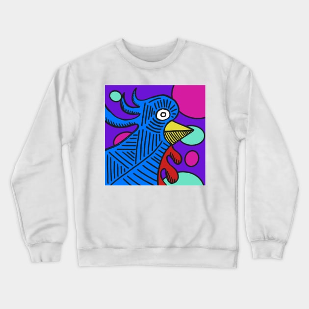 Clucking Chicken Crewneck Sweatshirt by chawlie